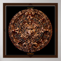 AZTECA ~ Mayan - Calendrier Solaire Aztèque Impres