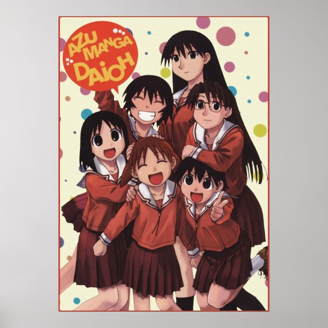 Affiche Azumanga Daioh Yonkoma Comédie Anime Manga Chiyo (Devant)
