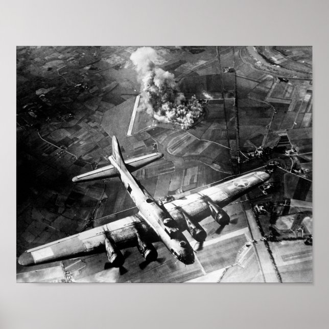 Affiche B-17 Bomber sur l'Allemagne - 1943 (Devant)
