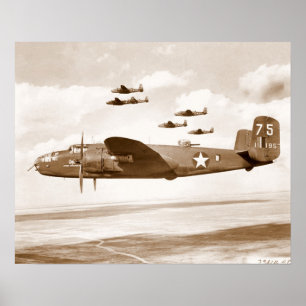 Affiche B-25 Mitchell Bomber