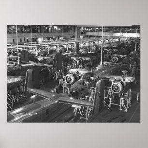 Affiche B-25 Mitchell Bomber, 1942