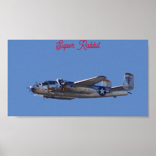 Affiche B-25 Super Rabbit 