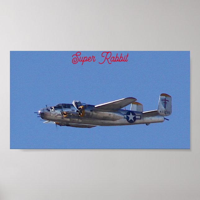 Affiche B-25 Super Rabbit  (Devant)