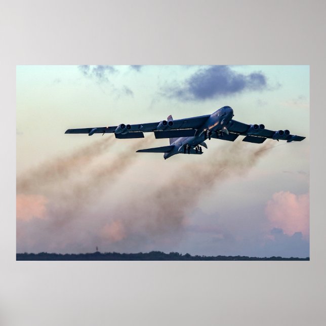 Affiche B-52 Coucher de soleil de stratoforteresse (Devant)