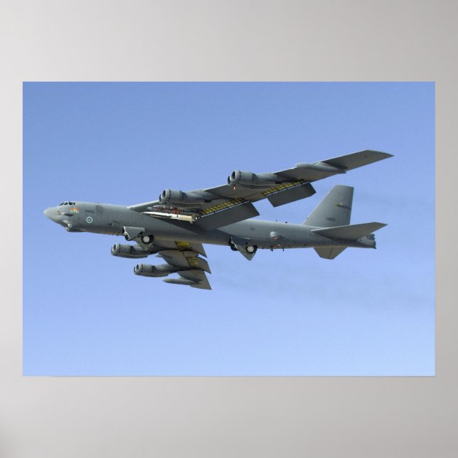 Affiche B-52H Stratofortress transporte le X-51A WaveRider (Devant)