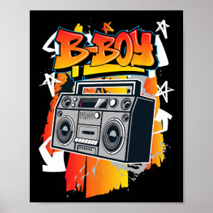 Affiche B-boy Hip-hop Break Dancing