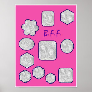 Affiche B.F.F. Collage d'image