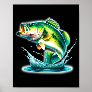Affiche B Fish Jumng Comfort Colors Adulte Poids Lourds