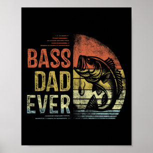 Affiche B Papa Jamais Pêche Cadeaux Papa Anniversaire Vint