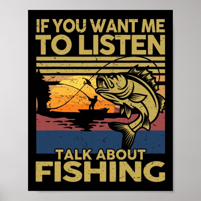 Affiche B Papa Si Tu Veux Que J'Écoute Parler De Pêche... (Devant)