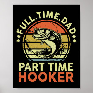 Affiche B Pêche Père Jour Drôle temps plein papa temps par