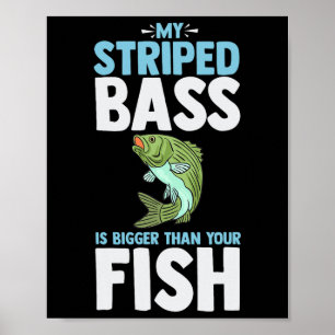 Affiche B strié Pêche Drôle Poisson Rockfish Atlantique