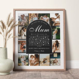 Affiche B & W Raisons pour lesquelles nous vous aimons Mam