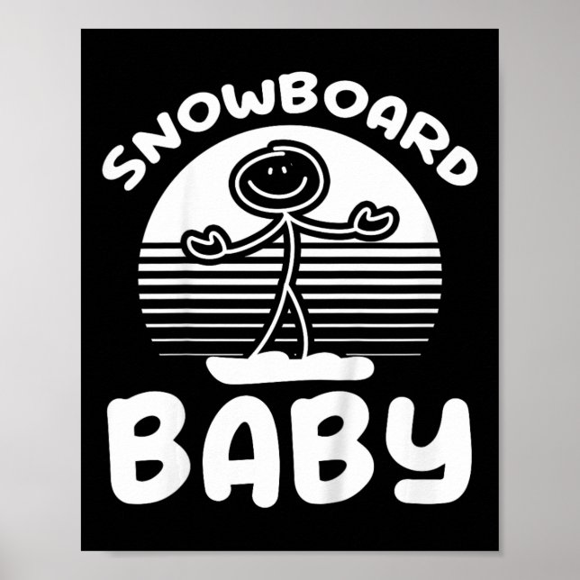 Affiche Ba De Snowboard Pour Enfants (Devant)