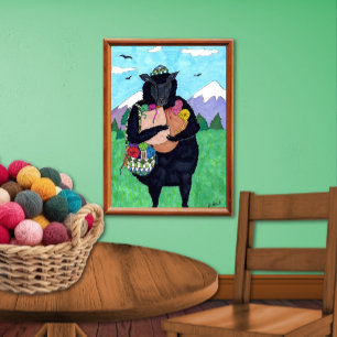 Affiche Baa Baa Mouton Noir Art Populaire
