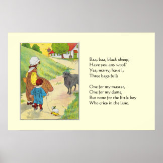 Affiche Baa, Baa, mouton noir, Avez-vous de la laine ?