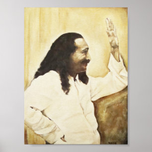 Affiche Baba de Meher, "traînées heureuses "