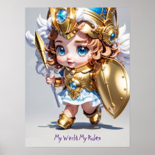 Affiche Baby Athena "My World My Rules" v2