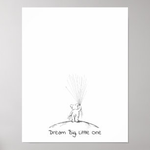 Affiche Baby Bear Thumbprint Livre d'invités