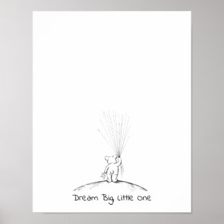 Affiche Baby Bear Thumbprint Livre d'invités