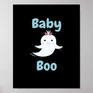 Affiche Baby Boo Cute Halloween Cadeau Enfants Ou Couples