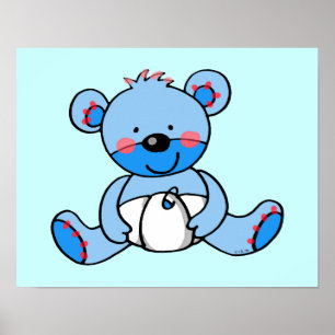 Affiche Baby Boy (ours en peluche)