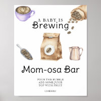 Baby brasse café baby shower Momosa bar