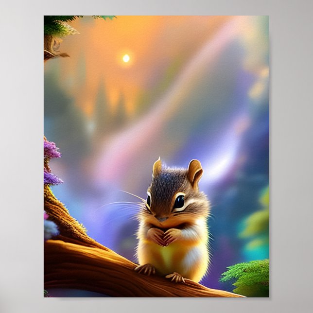 Affiche Baby Chipmunk (Devant)