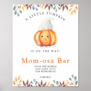 Affiche Baby Citrouille baby shower Maman-osa bar