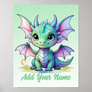 Affiche Baby Dragon - Infirmière personnalisée
