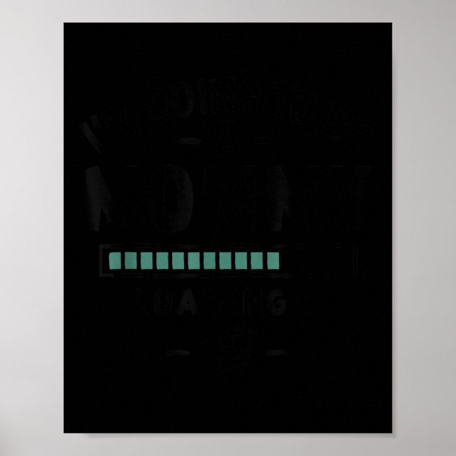 Affiche Baby Faire-part First Time Maman - Je vais être (Devant)