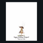 Affiche Baby Girl Birthday Fingerprint Guestbook<br><div class="desc">Leave an impression of a memorable day with a unique, and personal, way to record your guests! Interactive, creative and a beautiful keepsake to cherish for years to come! Unlike a boring guest book that sits on a table, collecting dust, this guestbook alternative is a work of art to hang...</div>