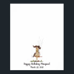 Affiche Baby Girl Birthday Fingerprint Guestbook<br><div class="desc">Leave an impression of a memorable day with a unique, and personal, way to record your guests! Interactive, creative and a beautiful keepsake to cherish for years to come! Unlike a boring guest book that sits on a table, collecting dust, this guestbook alternative is a work of art to hang...</div>