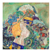 Baby in a Cradle par Gustav Klimt
