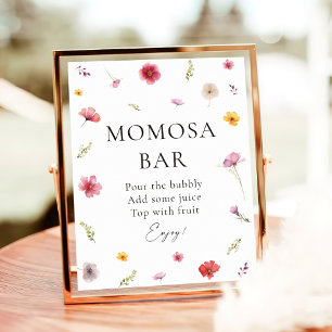 Affiche Baby in Bloom Baby shower Momosa Bar