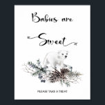 Affiche Baby it's cold outside Babies are sweet<br><div class="desc">Baby it's cold outside Babies are sweet Poster
View the collection link on this page to see all of the matching items in this beautiful design.</div>