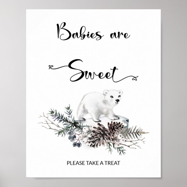Affiche Baby it's cold outside Babies are sweet  (Devant)