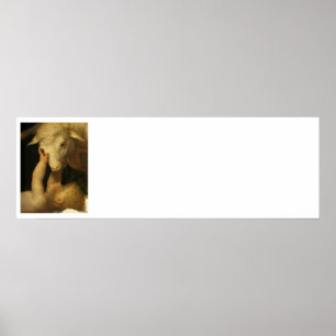 Affiche Baby Jesus Touches Lamb