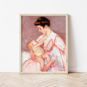 Affiche Baby John Être nourri   Mary Cassatt