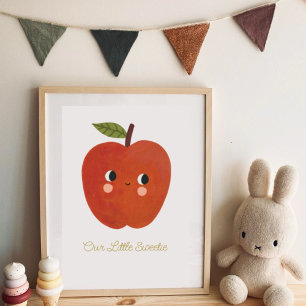 Affiche Baby Little sweetie mignonne pomme Nourrier