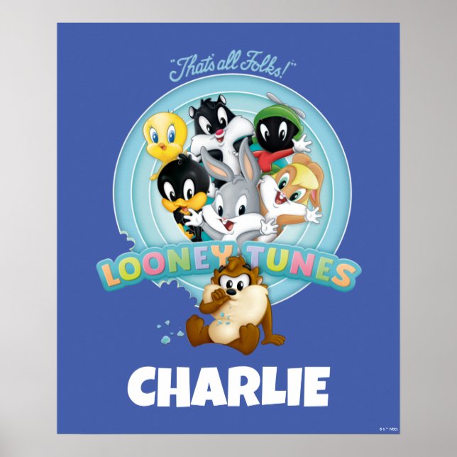 Affiche Baby LOONEY TUNES™ Logo | That's All Folks (Devant)