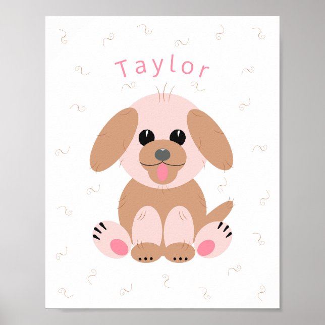 Affiche Baby Nursery Neutral Conception personnalisée de c (Devant)