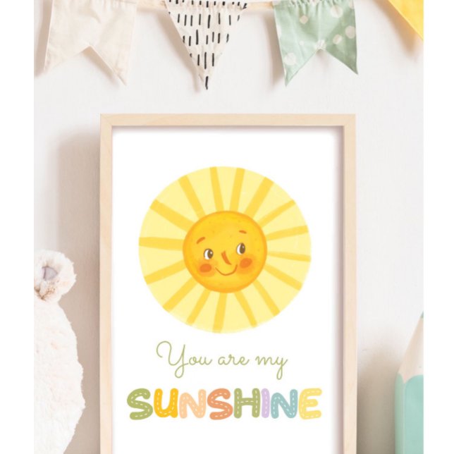 Affiche Baby Nursery Vous êtes mon soleil (Créateur téléchargé)