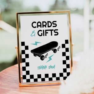 Affiche Baby on Board Skateboard Baby showers Cartes & Cad