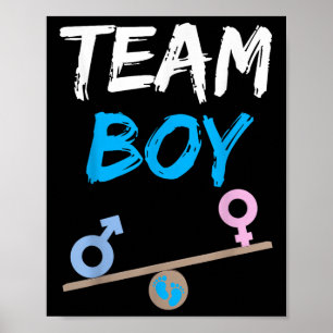 Affiche Baby Party Genre Revela Party Team Boy Funny Gend