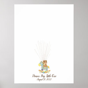 Affiche Baby Puppy Fingerprint Guest Book