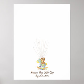 Affiche Baby Puppy Fingerprint Guest Book