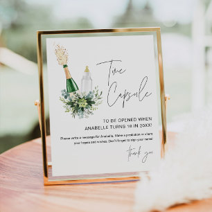 Affiche BABY SHOWER à capsule de temps REMY Signaler Boute