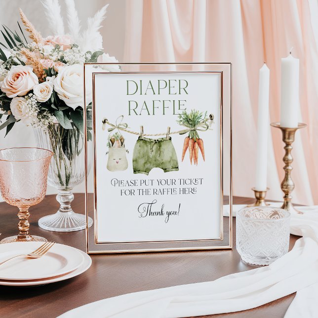 Affiche Baby shower Agricole Cultivé Localement Déchets (Créateur téléchargé)