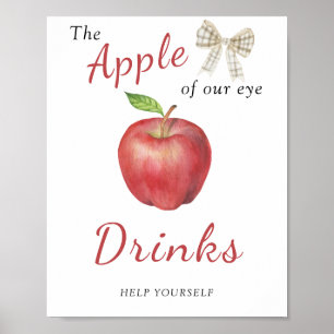 Affiche Baby shower Apple - BOISSONS